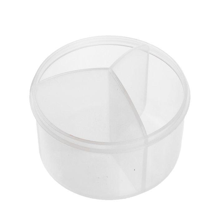 Контейнер пищевой для хранения детского питания, дозатор 3 секции, от 0 мес., цвета МИКС