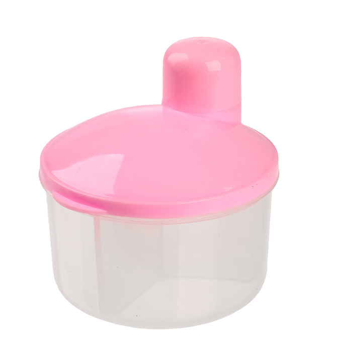 Контейнер пищевой для хранения детского питания, дозатор 3 секции, от 0 мес., цвета МИКС