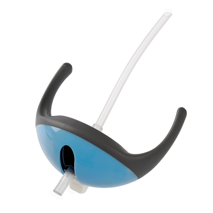 Поильник с трубочкой детский, 270 мл, от 9 мес., цвет голубой