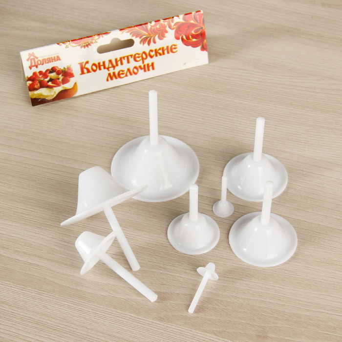 Набор кондитерских гвоздей "Лилия", 8 шт, d=1/3/4/6 см