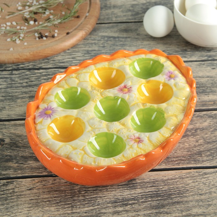 Блюдо для яиц "Яйцо", 8 ячеек