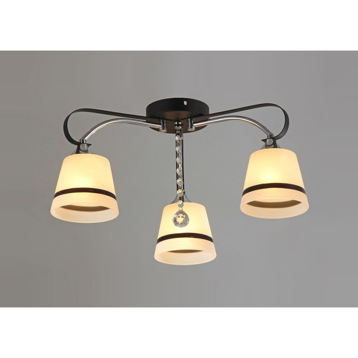 Люстра "Вивиан" 3x40Вт E27 черный 52х52х23см.