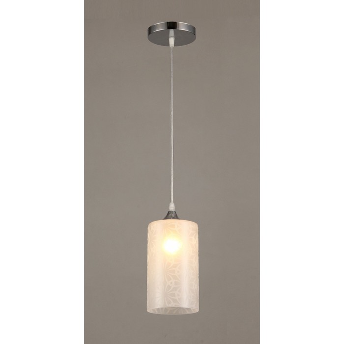 Подвес "Шерри" 1x40Вт E27 хром 12х12х80см.