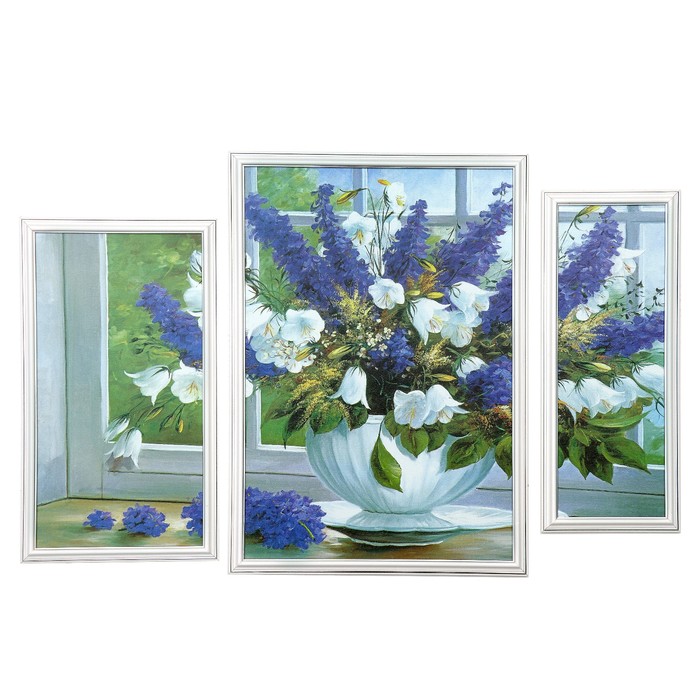 Модульная картина "Весенний букет" 21*40, 34*50, 14*40,  50*70 см