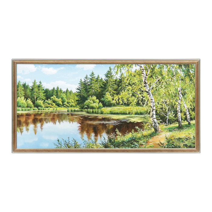 Картина "Водная гладь" 36*73 см