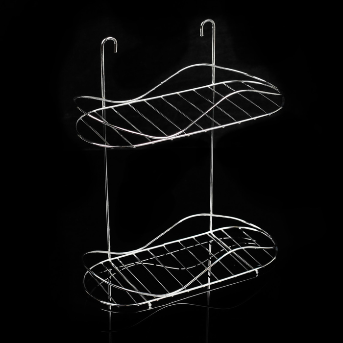 Полка 2х-ярусная "Волна" 25х10х28 см