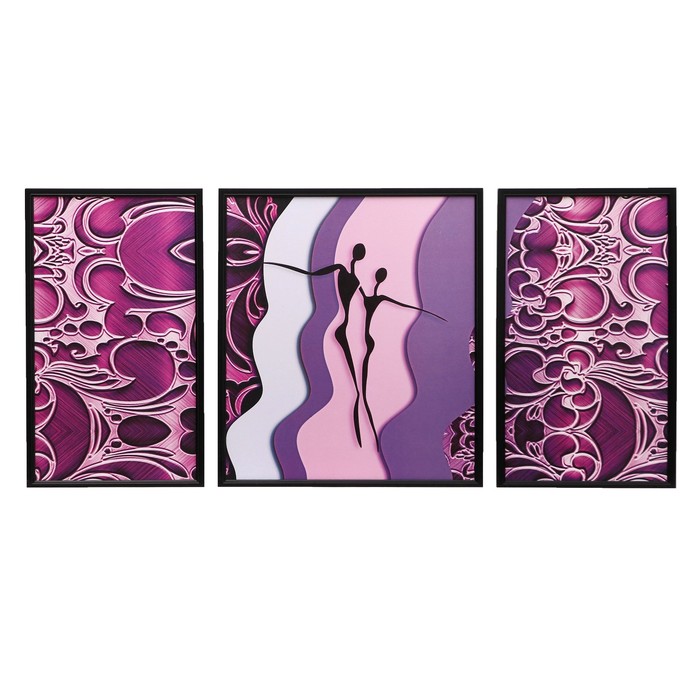 Модульная картина "В танце" 28*50,43*50,28*50,  50*100 см