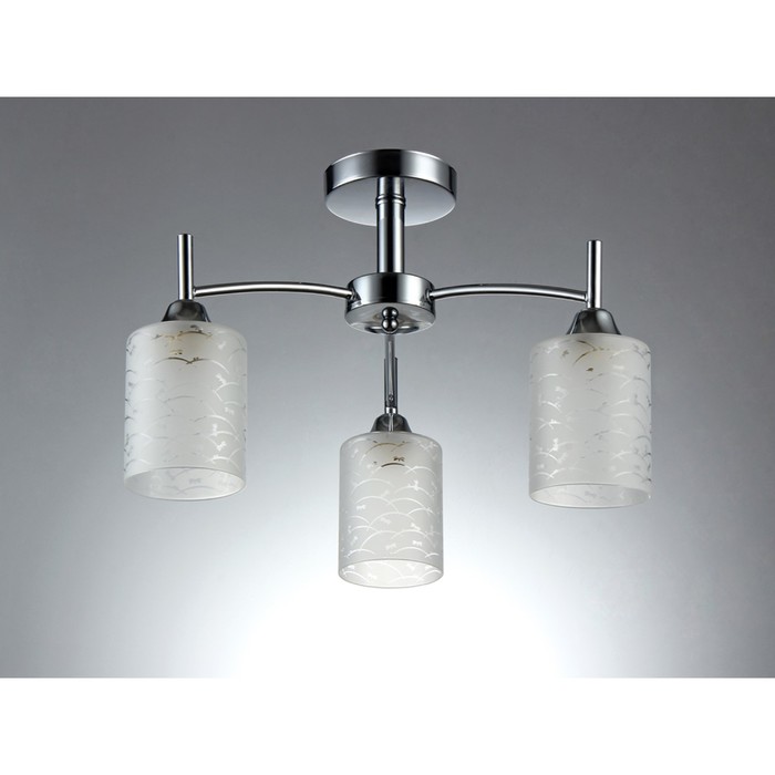 Люстра  "Белла" 3xE27 60Вт хром 49,5x49,5x31 см.