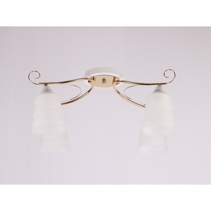 Люстра  "Исидора" 4xE27 60Вт золото 37x37x25 см.