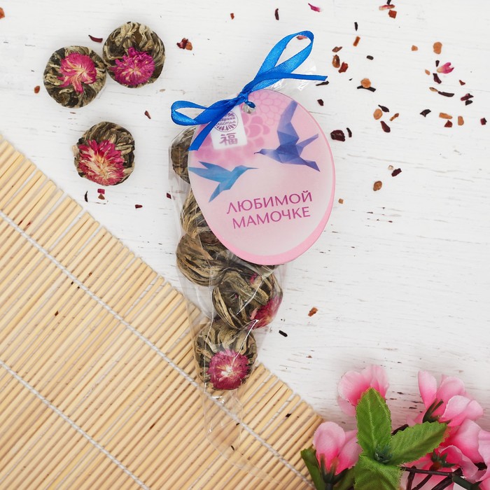 Связанный чай в рожке ассорти "Любимой мамочке", 9 шт