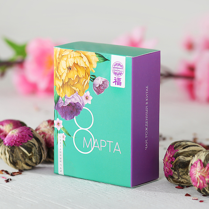 Связанный чай ассорти "8 Марта", 5 шт