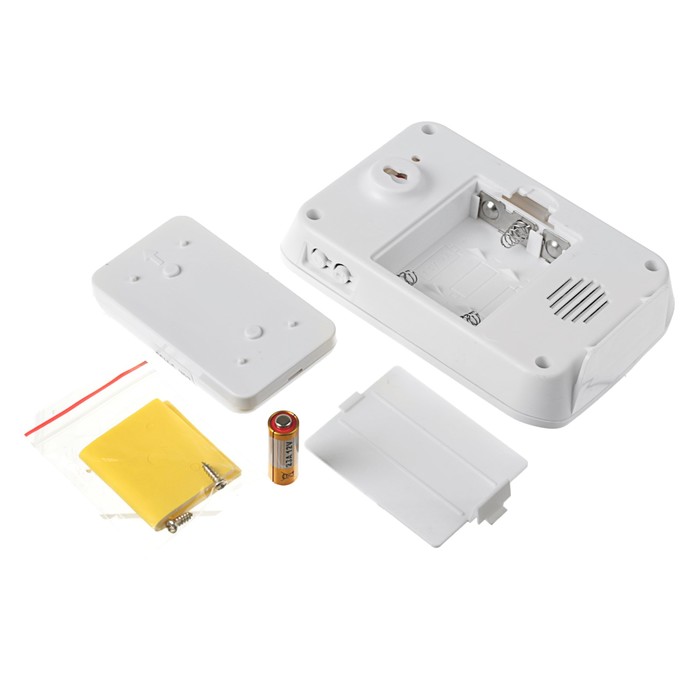 Беспроводной дверной звонок LuazON LZDV-30, Премиум, белый с голубой вставкой