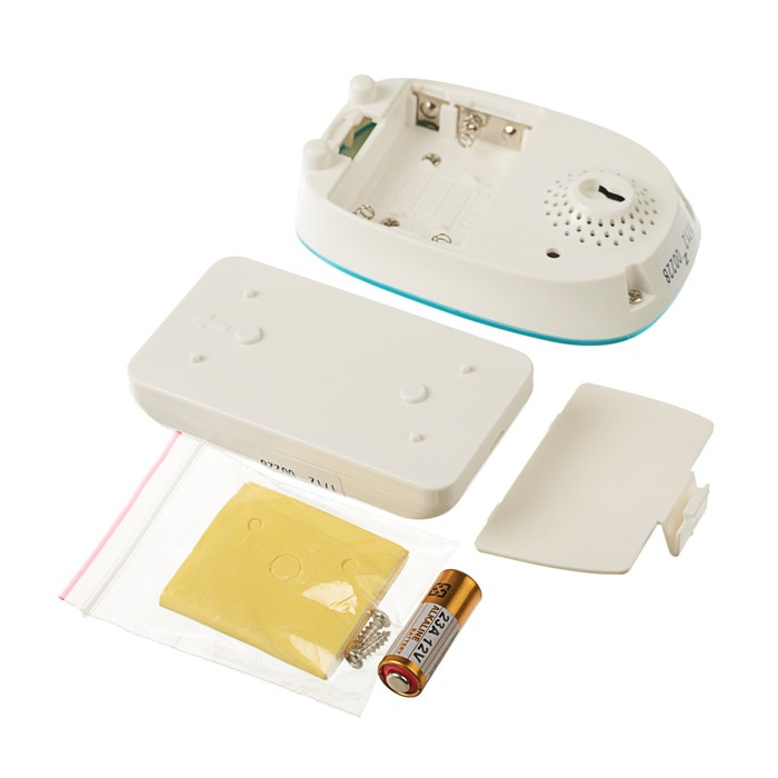 Беспроводной дверной звонок LuazON LZDV-32, Премиум, белый с голубой вставкой