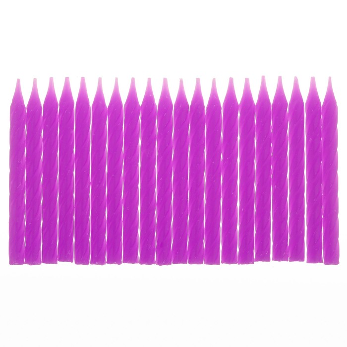 Свечи в торт "С днем рождения" 20 шт.