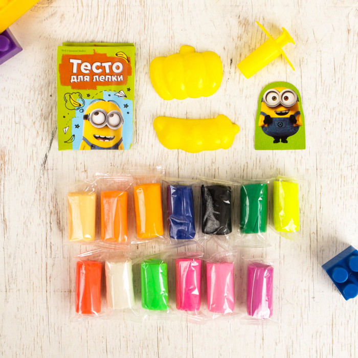 Тесто для лепки, Гадкий Я 13 цветов, 2 формочки