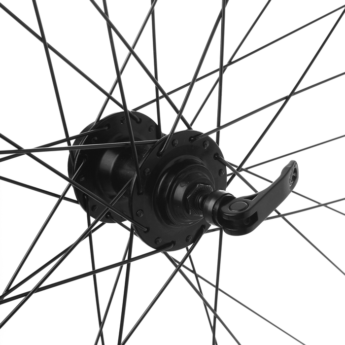 Колесо 29" переднее, обод двойной алюминиевый, под диск, 32 сп, эксцентр