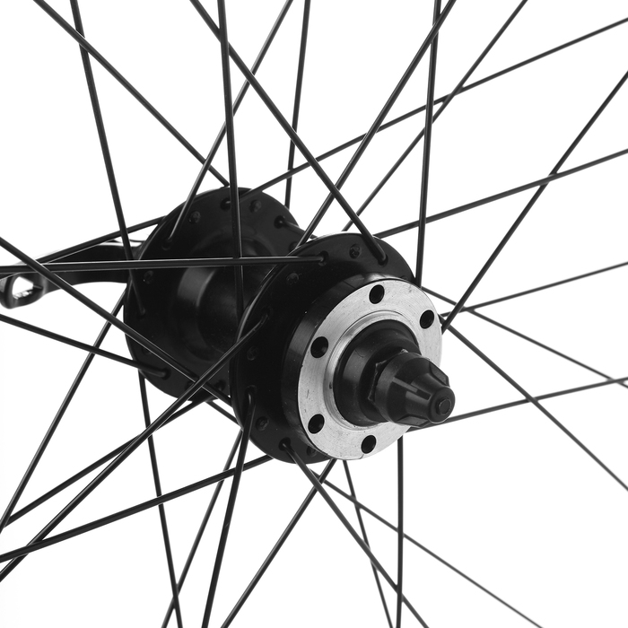 Колесо 29" переднее, обод двойной алюминиевый, под диск, 32 сп, эксцентр