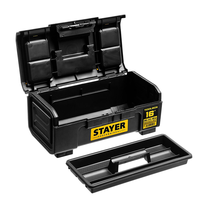 Ящик для инструмента STAYER Professional "TOOLBOX-16", пластиковый