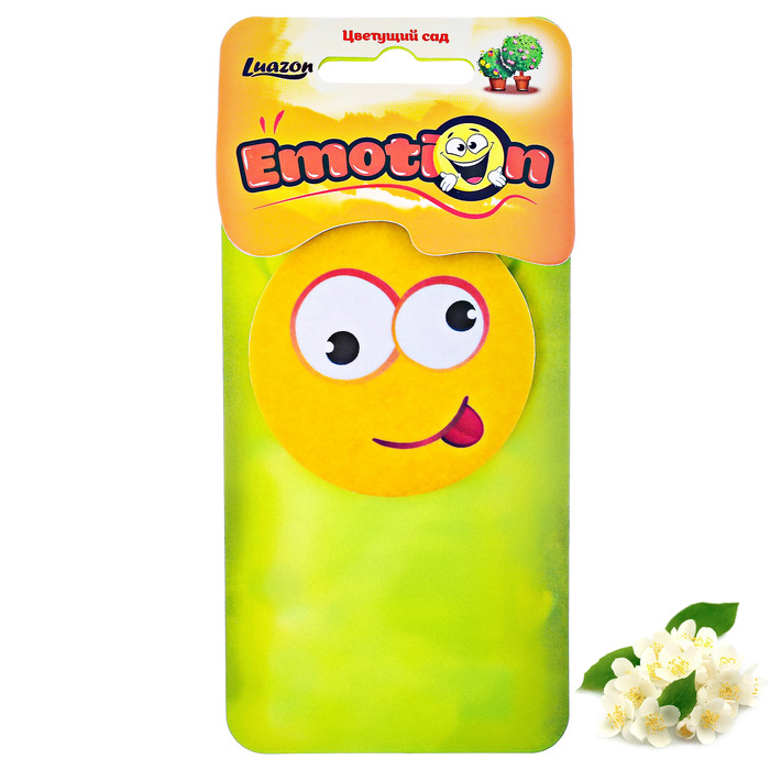Ароматизатор бумажный в авто "Цветущий сад", Смайлы