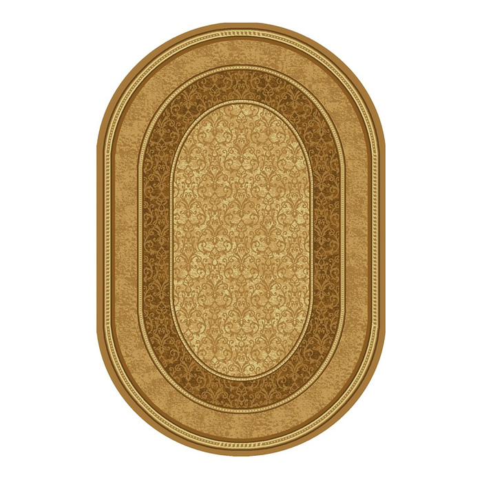 Ковер овальный МЕДИНА 200х300 см, цвет бежевый 170, войлок 195 г/м