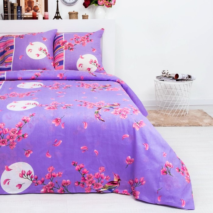 Постельное бельё евро, диз. 757, 200х220см, 220х200см, 70х70см - 2 шт., бязь 100 гр/м ²