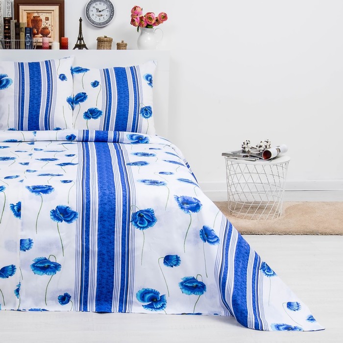 Постельное бельё евро, диз. 634, 200х220см, 220х200см, 70х70см - 2 шт., бязь 100 гр/м ²