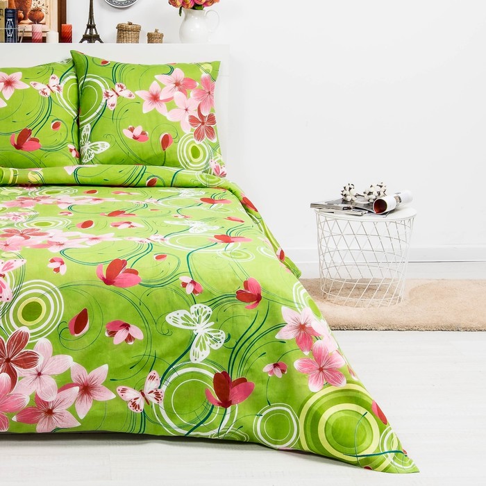 Постельное бельё евро, диз. 1176/3, 200х220см, 220х200см, 70х70см - 2 шт., бязь 100 гр/м ²