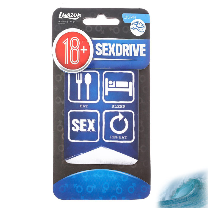 Ароматизатор в авто бумажный SEXDRIVE "Океан"