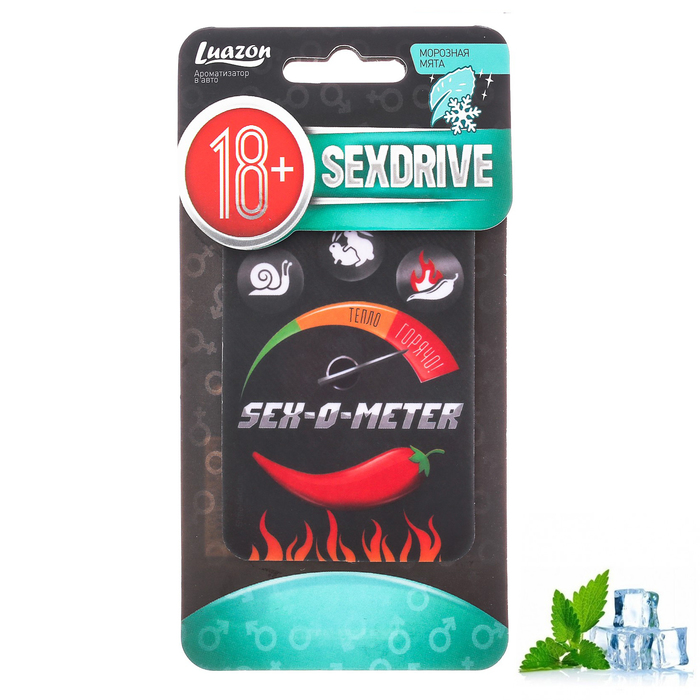 Ароматизатор в авто бумажный SEXDRIVE "Морозная мята"