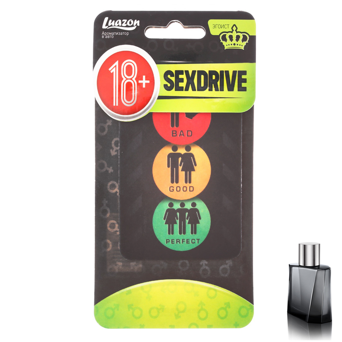 Ароматизатор в авто бумажный SEXDRIVE "Эгоист"