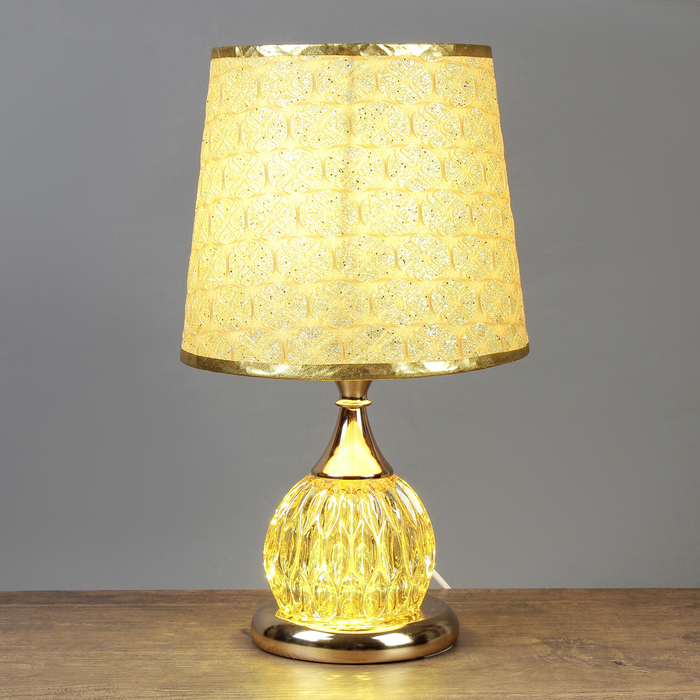 Лампа настольная низ с подсветкой Е27 25W 220В "Грани" 37,5х25,5х25,5 см