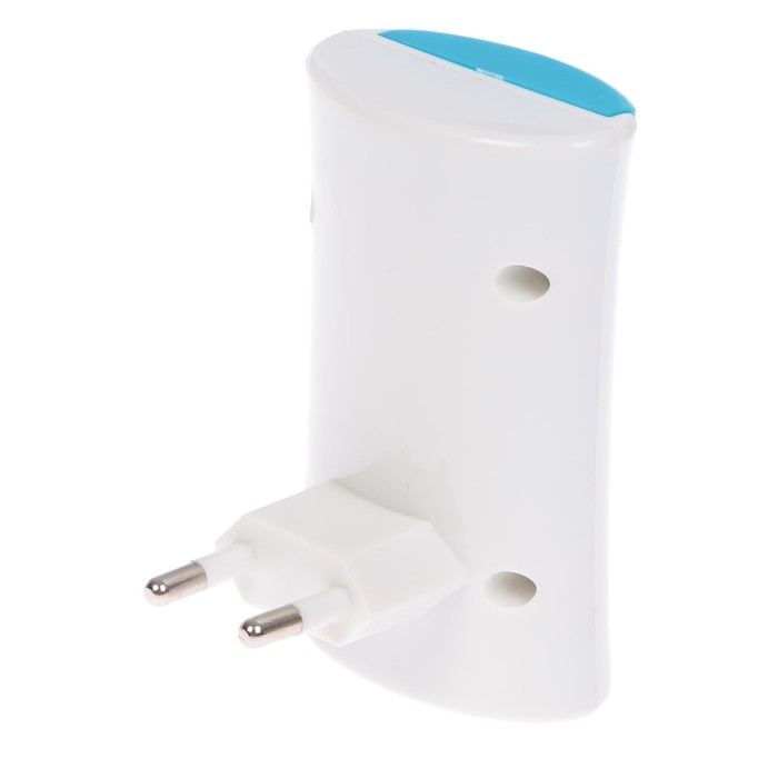 Ночник пластик LED 1W "Изгиб" датчик темноты 8х5х3,5 см