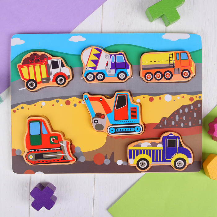 Рамка-вкладыш объёмная "Строительные работы"