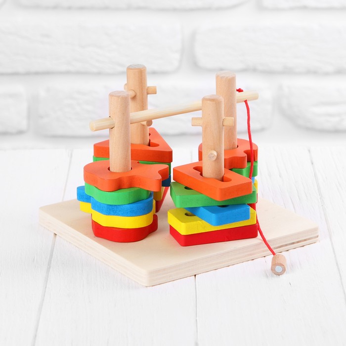 Пирамидка логическая "Рыбалка"