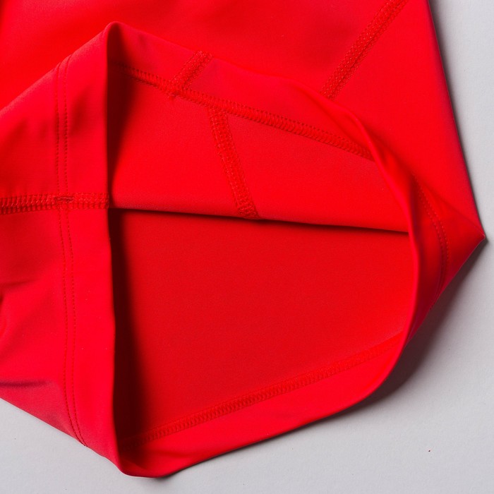 Шорты женские компрессионные 195F38 цвет красный, р-р 52 (XXL)