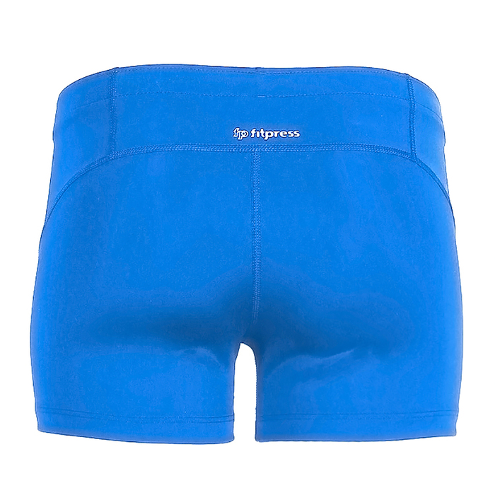 Шорты женские компрессионные 195F38 цвет лазурный, р-р 48 (L)