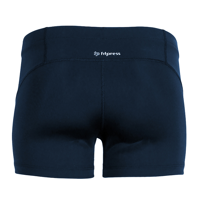 Шорты женские компрессионные 195F38 цвет синий, р-р 50 (XL)