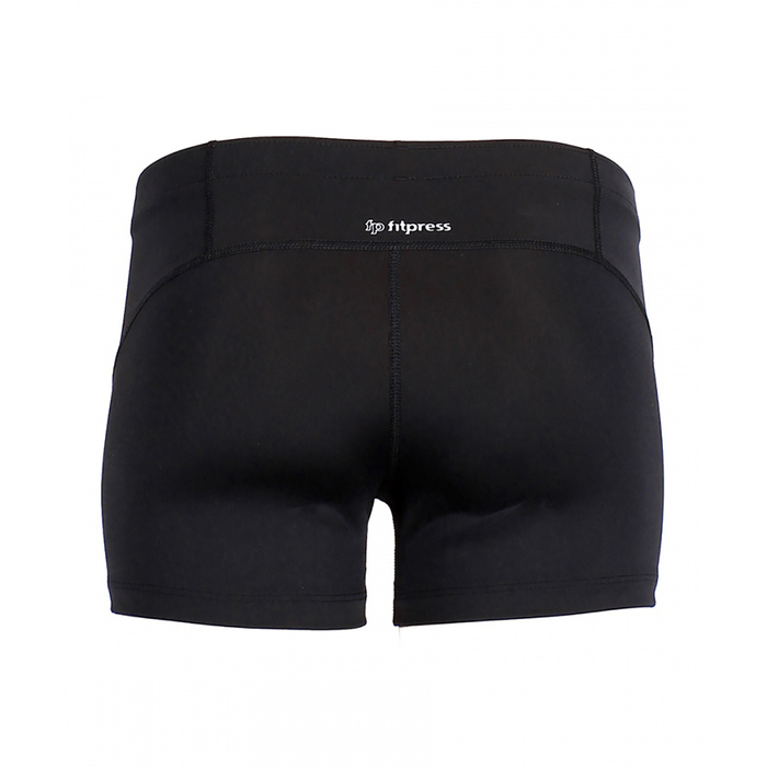 Шорты женские компрессионные 195F38 цвет чёрный, р-р 50 (XL)