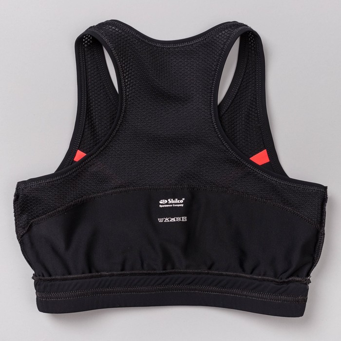 Топ женский (футболка) 195F34 цвет чёрный/коралл, р-р 52 (XXL)