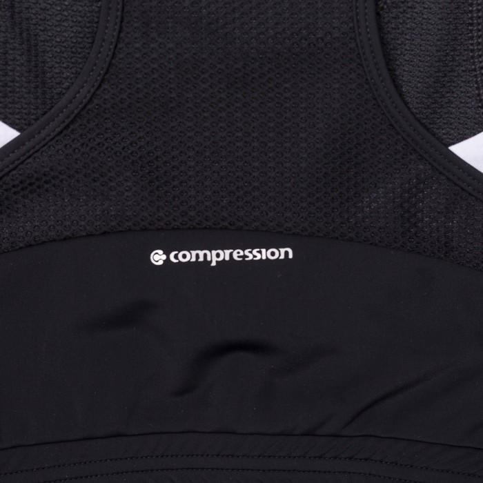 Топ женский (футболка) 195F34 цвет чёрный/лайм, р-р 42-44 (S)