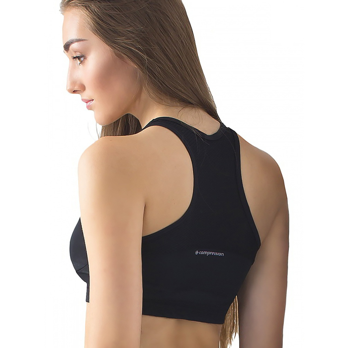 Топ женский (футболка) 195F34 цвет чёрный/лайм, р-р 50 (XL)