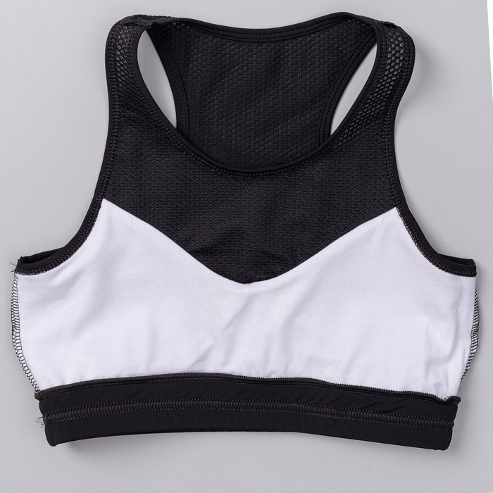 Топ женский (футболка) 195F34 цвет чёрный/лайм, р-р 52 (XXL)