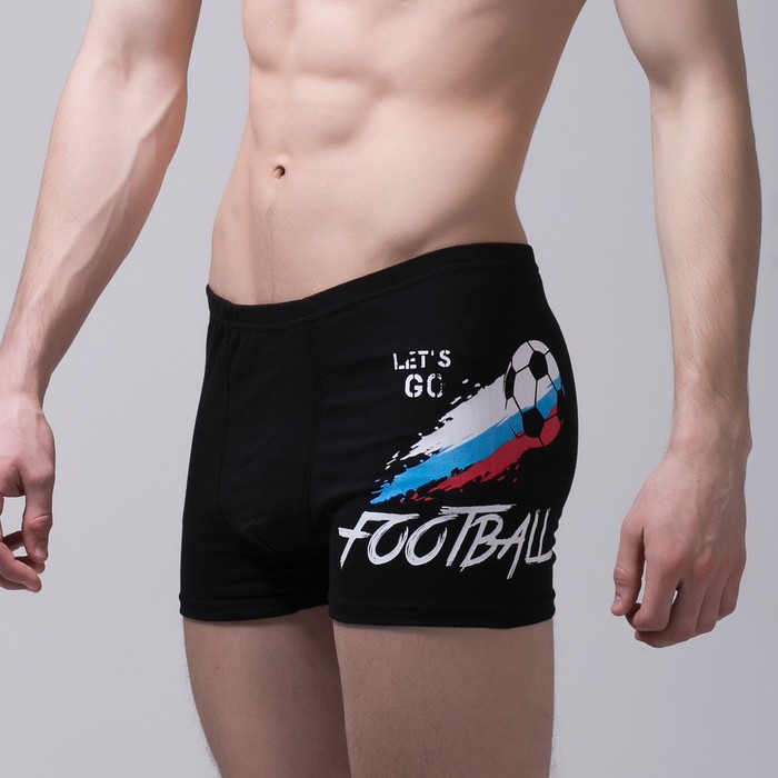 Трусы мужские KAFTAN "Футбол", чёрный, размер 48