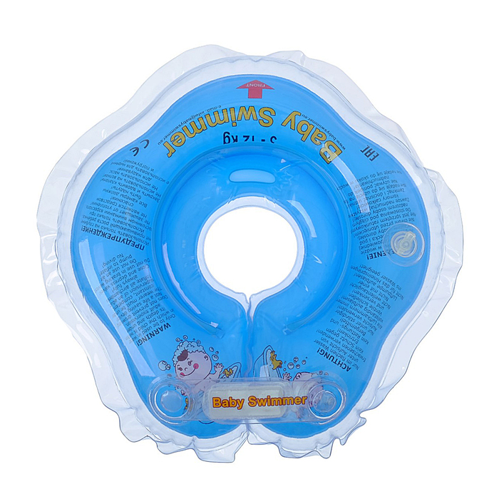 Круг на шею для купания, полуцвет, цвет голубой