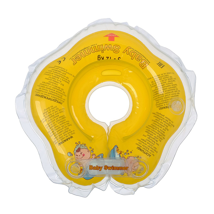 Круг на шею для купания, полуцвет, цвет жёлтый