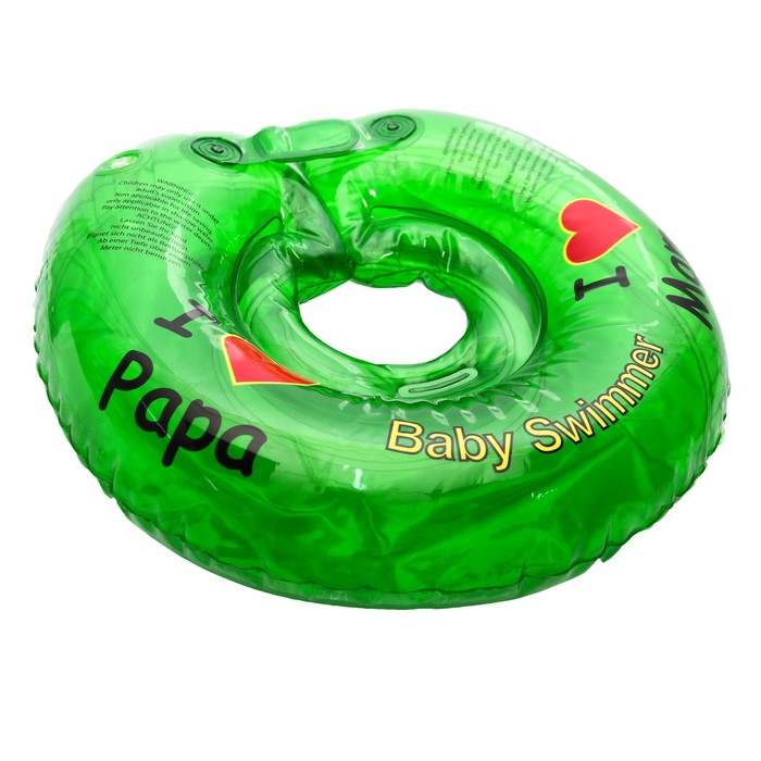 Круг на шею для купания, полуцвет, цвет салатовый