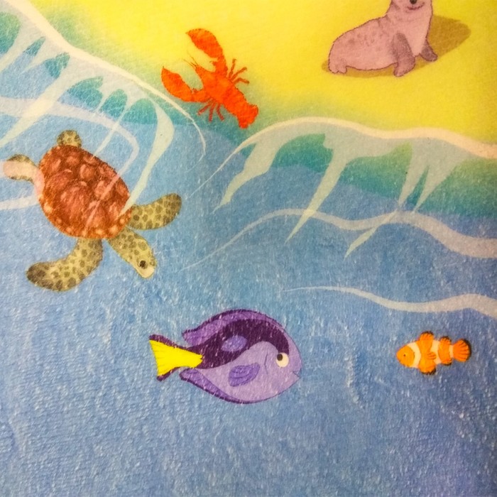 Детский ультрамягкий игровой коврик «На пляже», размер 180х130 см