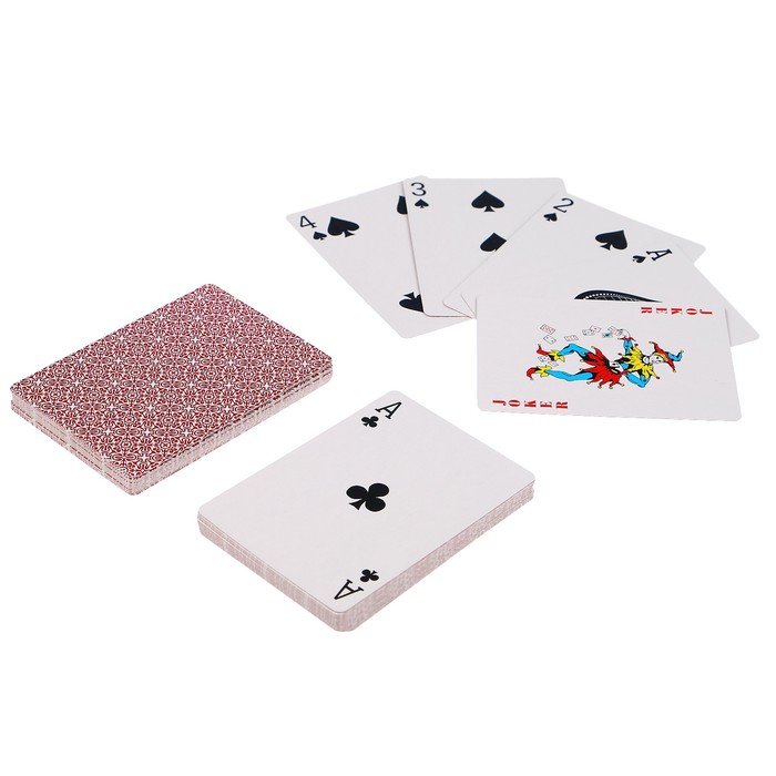 Карты для покера "777", красная рубашка