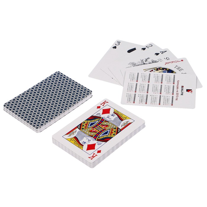 Карты для покера "Poker", синяя рубашка