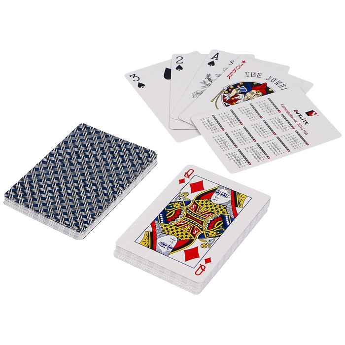 Карты для покера "Poker", синяя рубашка